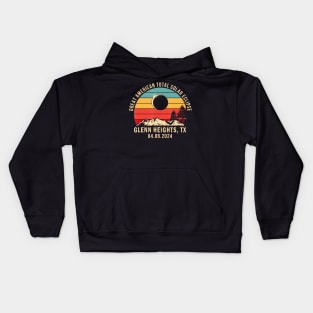 Glenn Heights Tx Texas Total Solar Eclipse 2024 Kids Hoodie